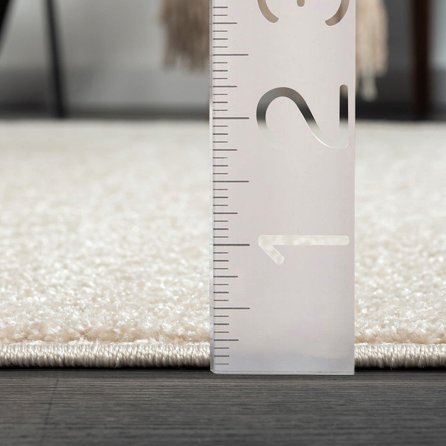Abani Beige and White Swirl Area Rug | 5'3" x 7'6" Cream Carpet with Wave Pattern | Modern Rug for Living Room, Bedroom and Office | Nuevo Collection