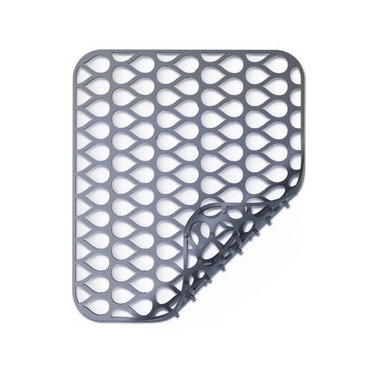 Sink Protectors for Kitchen Sink, SCITURE Sink Mats for Kitchen Stainless/Ceramic Sinks, Folding Non-slip Kitchen Sink Mat, Heat Resistant Silicone Sink Mat (1 Pcs, Grey, 13.58 ''x 11.6 '')