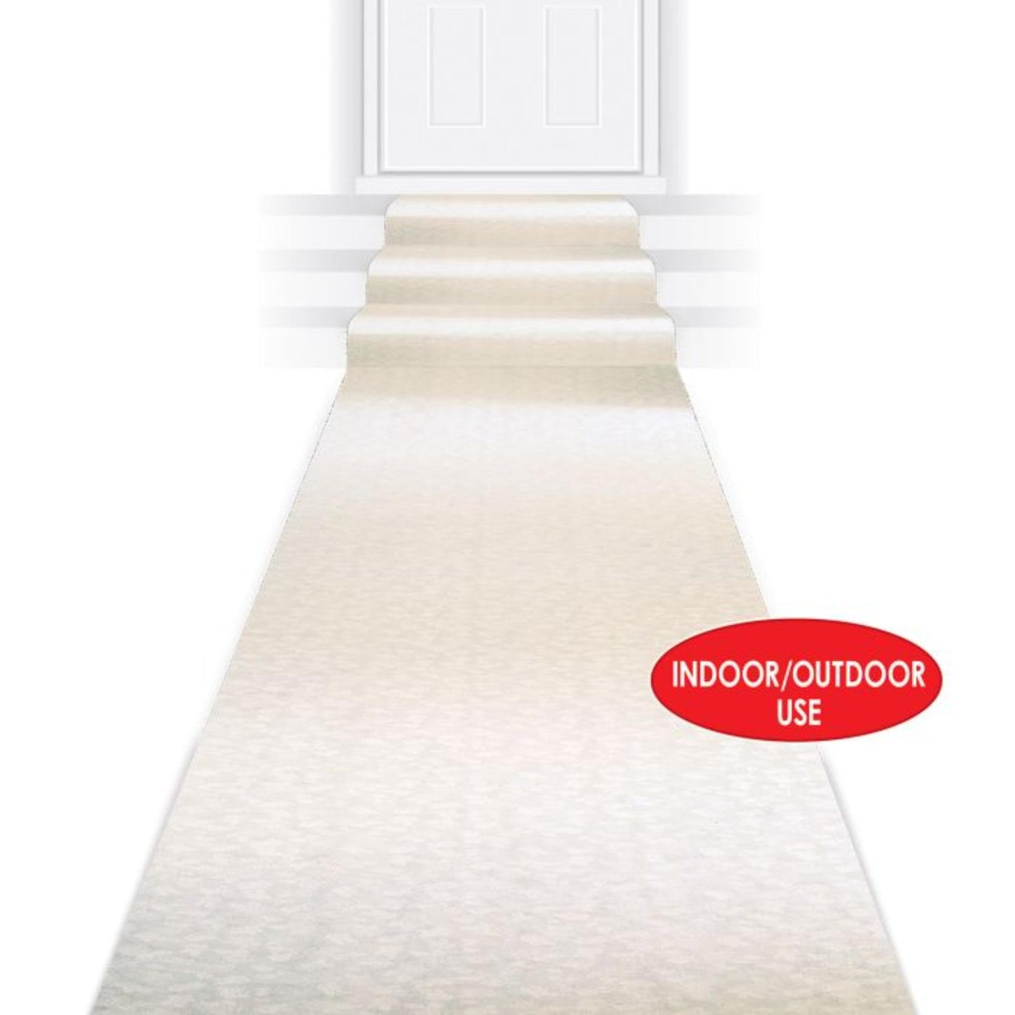 Beistle Wedding Celebration Party Aisle Runner - 100' - White