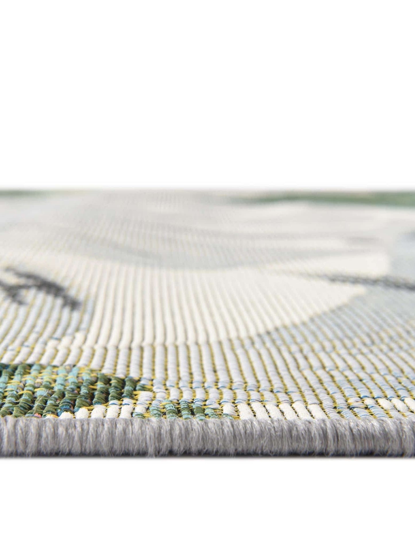 Unique Loom Outdoor Botanical Collection Area Rug - Kula (3' 3" x 5' 3" Rectangle, Multi/ Gray)