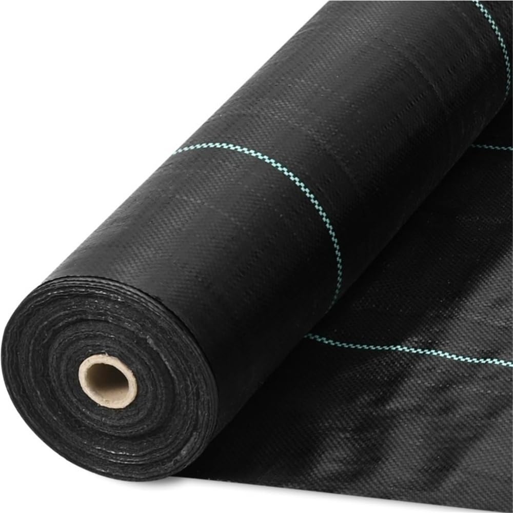 WAMVZYX Black Greenhouse Sunshade Fabric Floor Cloth, Garden Special Weed Control Cloth Outdoor Fabric 1pc(1x1m)
