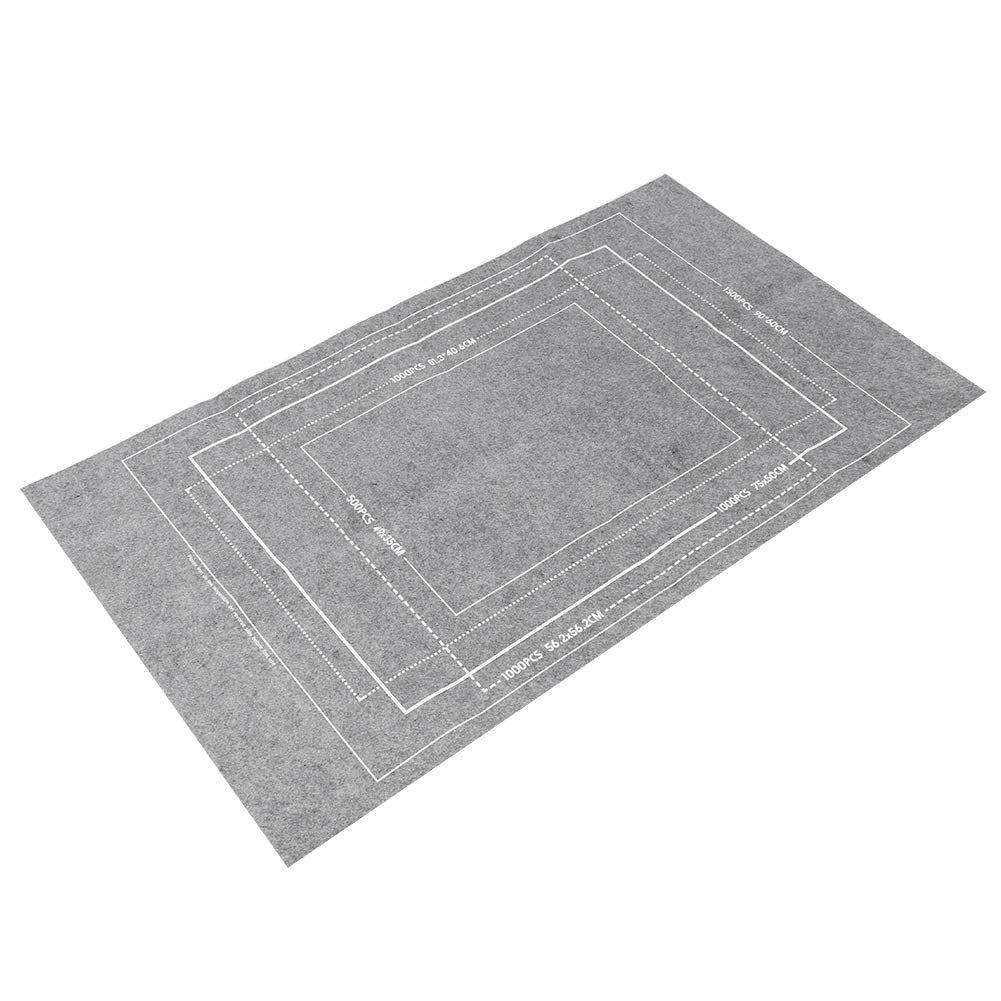 MOUMOUTEN Jigsaw Puzzle Mat, Roll Up Grey Felt Puzzel Board Keeper, Storage for 1500, 1000, 500 Piece Puzzles, 45.7 x 26 Inch