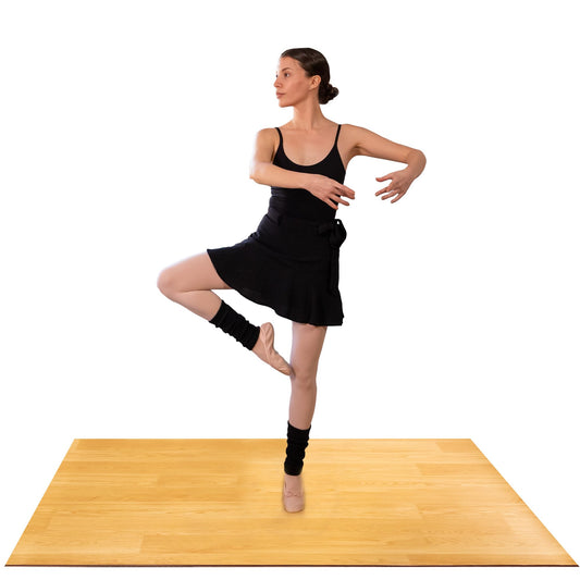 Marley Dance Floor for Home & Studio | 3 Ft x 4 Ft | Portable Dance Floor Mat for Ballet, Tap, Irish Dancing & More| Roll-Out Vinyl Flooring for Dancers | Marley Flooring | 5MM Thick & Non-Slip