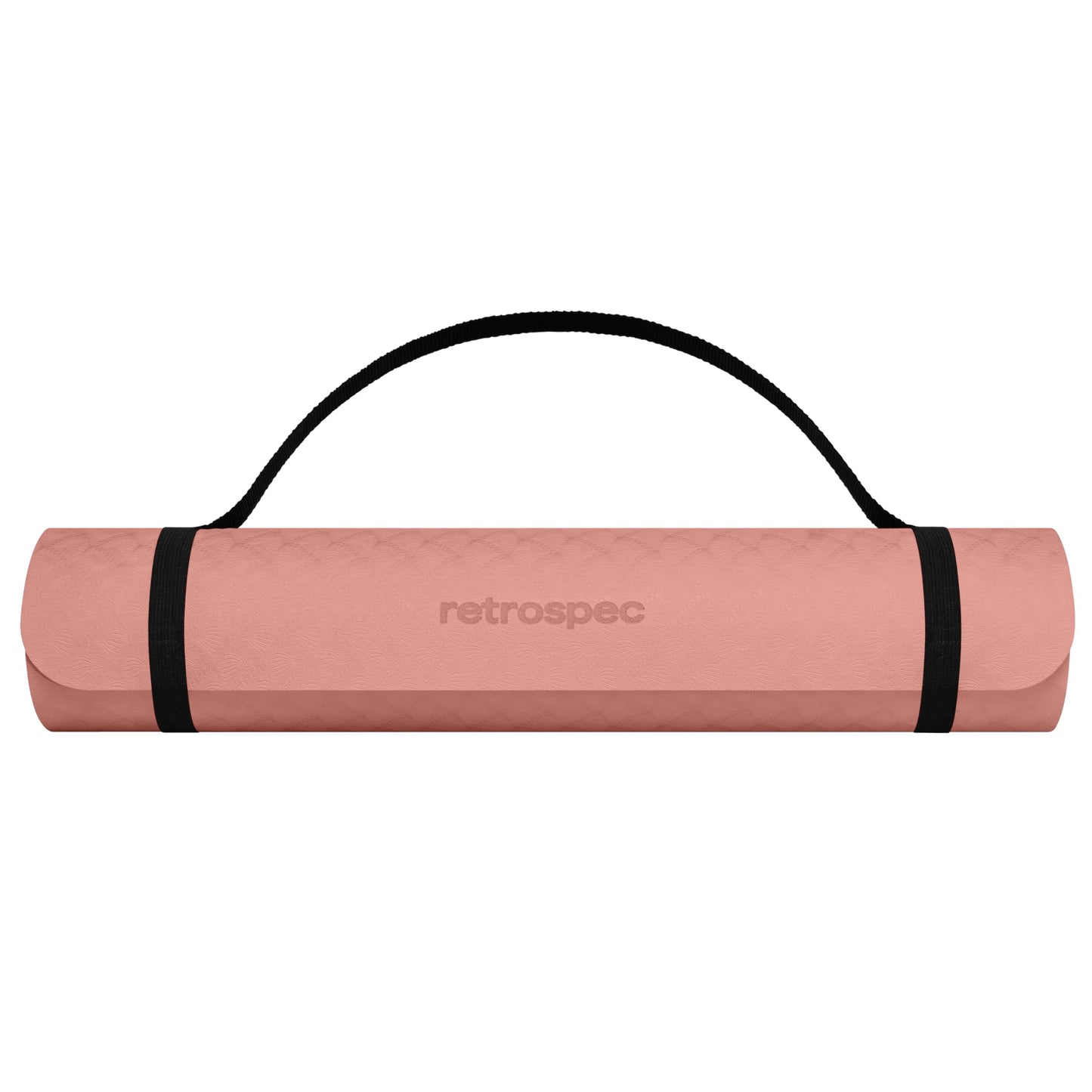 Retrospec Zuma Yoga Mat 6mm Thick Non-Slip TPE Exercise Mat | Cushioned Workout Mat for Yoga Pilates and Home Stretching | 72 x 24 with Carrying Strap