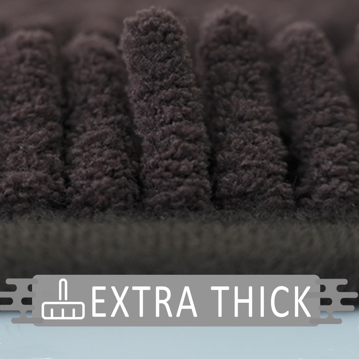 Flotstiga Bathroom Rugs 23x15,Super Absorbent Soft,Thick,Machine Washable Chenille Bath Mat,Non Slip Toilet Floor Rug,Bath Mats for Bathroom Floor, Home Decor Accessories,Coffee