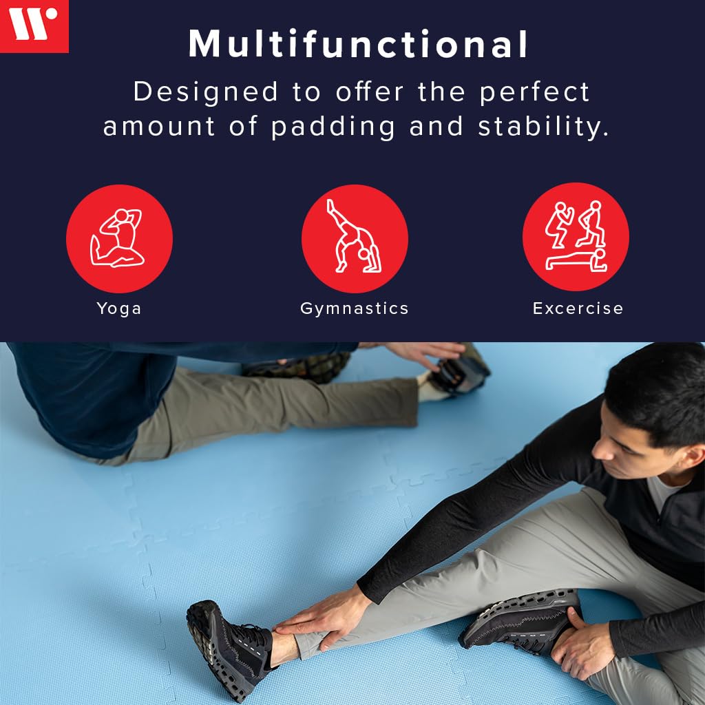 We Sell Mats 1/2-inch Multi-Purpose, Purple, 100 Sq Ft (25 Tiles)
