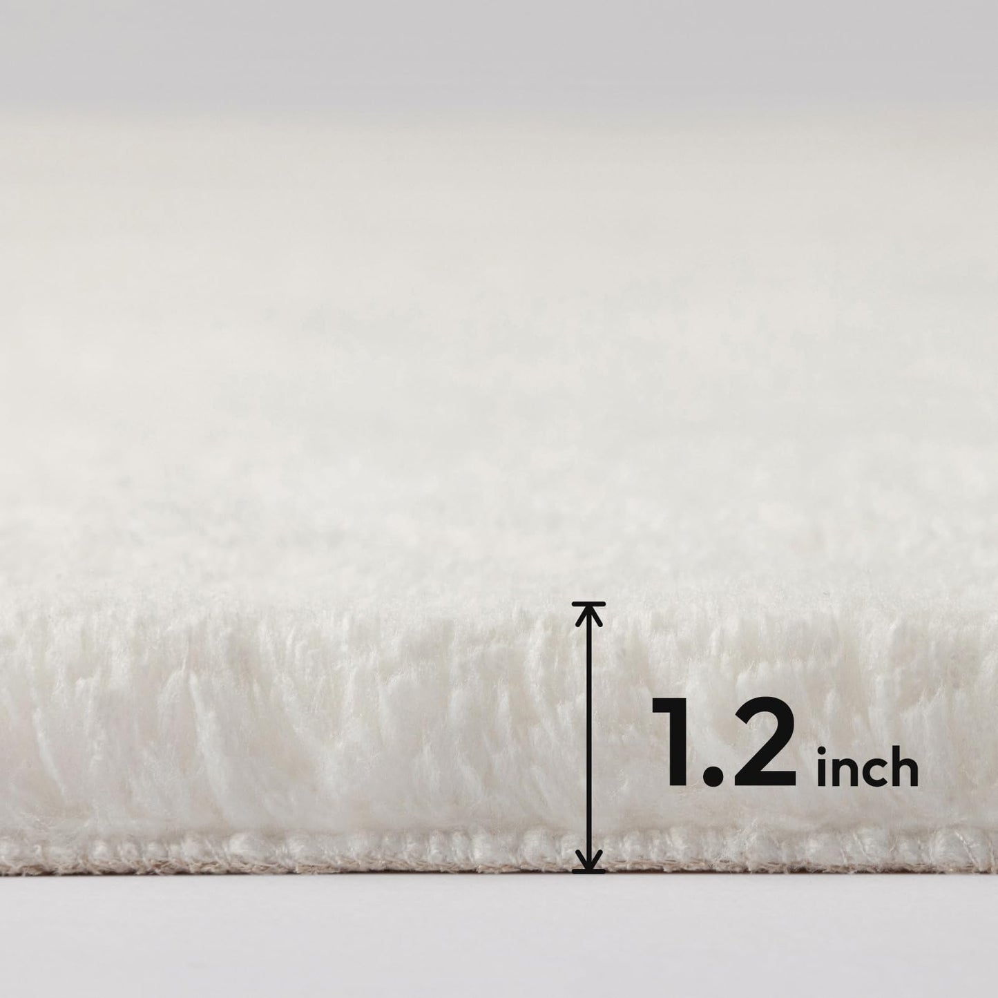 Ashler Faux Fur Rug, Upgraded Soft Faux Rabbit Fur White Area Rugs, 2 x 3 Feet, Machine Washable Nursery Decor Throw Rugs for Bedroom, Kids Room, Living Room