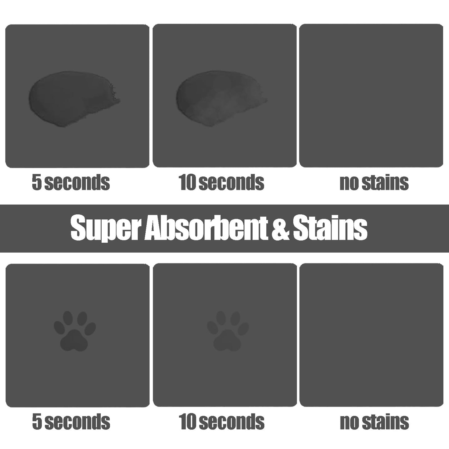 Large Pet Feeding Mat, 39.3"x15.7" Absorbent Quick Dry Dog Mat for Food and Water Bowl, Non Skid Cat Bowl Mat, No Stains for Pet Water Dispenser Pet Supplies for Messy Drinkers