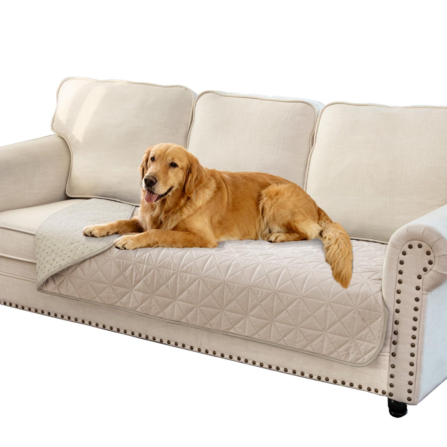 Ameritex Sofa Cover Waterproof for Seats Couch Cover for Dogs Pet Couch Cover Velvet for Chair Loveseat Sofa Machine Washable