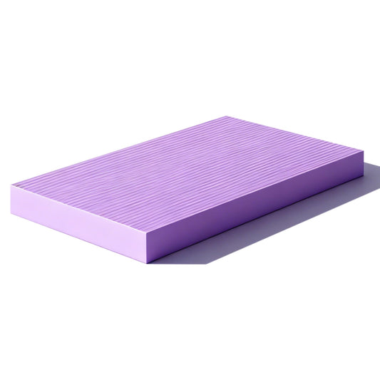 ZUFUMI Balance Pad & Board, High-Density TPE Foam Pad (17.3''x11.8''x1.6'') for Yoga Blocks, Physical Therapy Equipment, Hip Thrusts - Non-Slip, Water-Resistant for Balance Training (PURPLE)