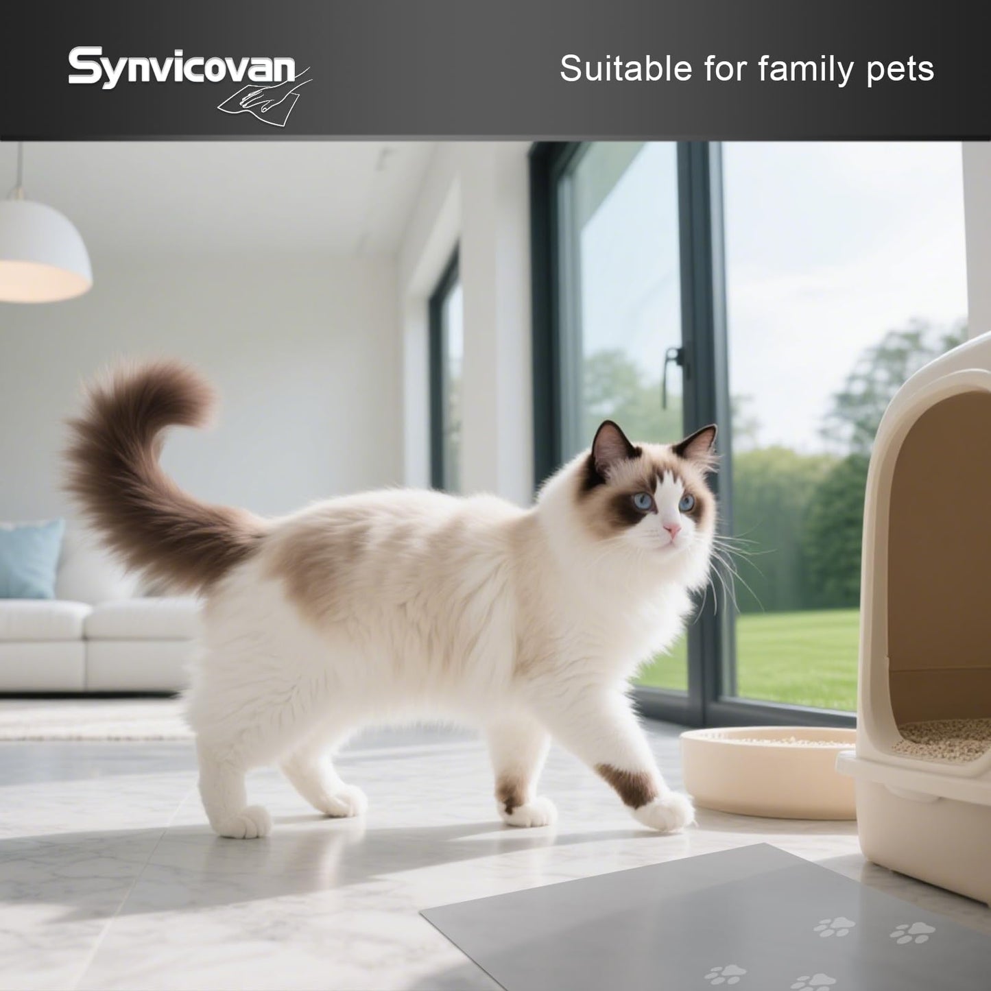 Synvicovan 24" x 36" Grey Sticky Mat Tacky Pads Adhesive Floor Mat (5 Packs,150 Sheets,30 Sheets/Pack） for Cleanroom Laboratory Hospital Construction Pets Home and Gymnasium