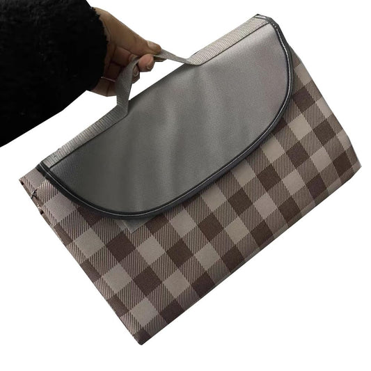 K Y KANGYUN Extra Large Picnic Blanket Outdoor Beach Blankets, Water-Resistant Foldable Sandproof Blankets Cute Picnic Mat for Beach, Camping Grass Lawn Park Mats (Brown 2, 80x60 in)