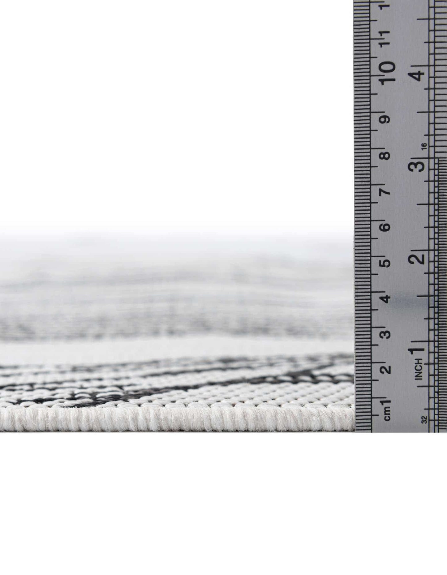 Unique Loom Outdoor Botanical Collection Area Rug - Leaf (5' 3" x 8' Rectangle, Charcoal Ivory)