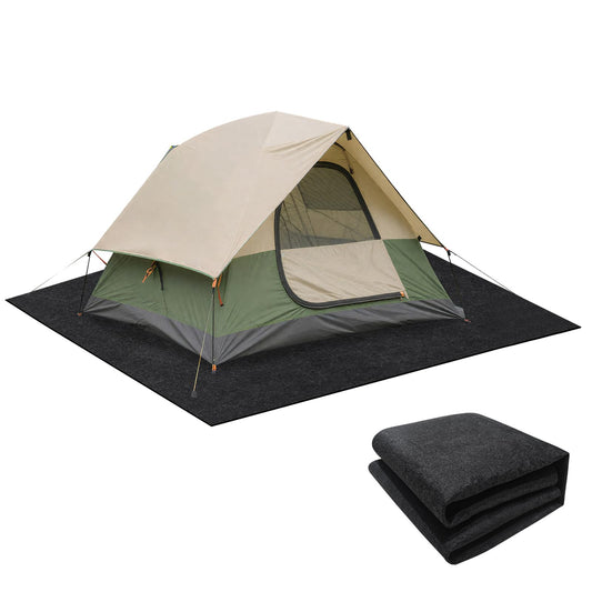 Camping Tent Carpet Mat Waterproof and Non-Slip Camping Floor Rug Tent Floor Blanket for Camping Hiking Lawn Picnic Supplies (6.2 × 6.2 Ft)
