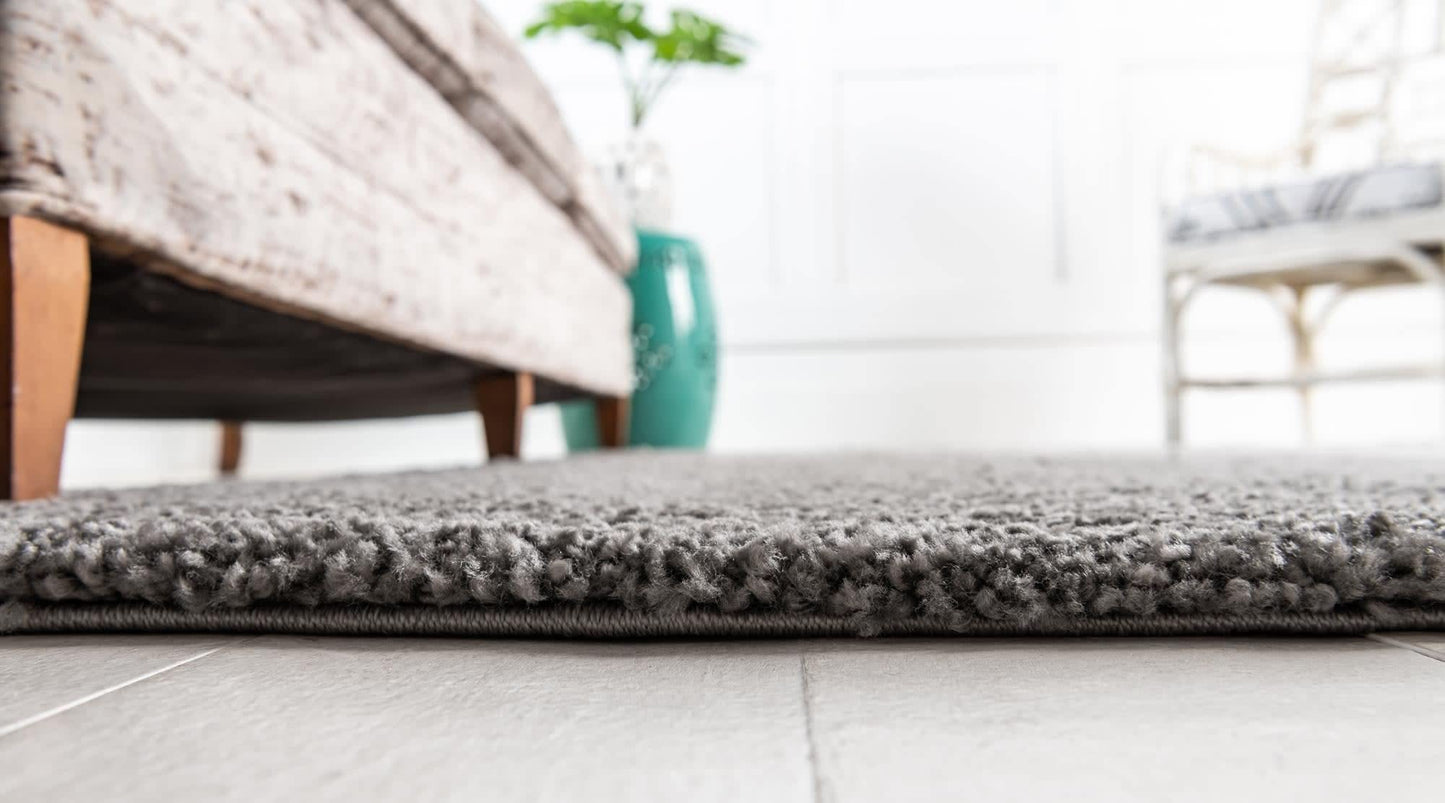 Unique Loom Solo Collection Area Rug - Calabasas (2' 2" x 8' Runner, Gray)