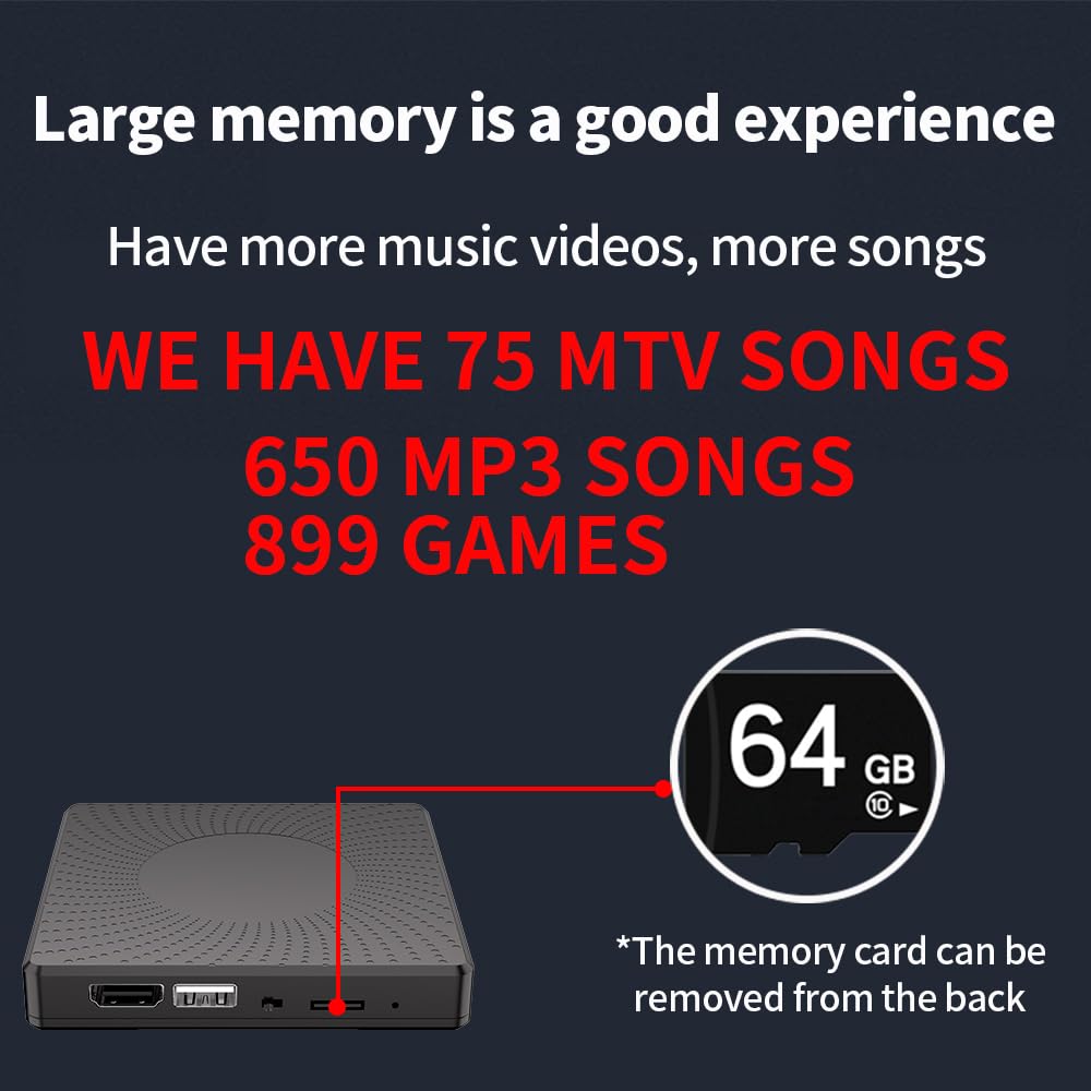 WuZhuangYuan Music Dance Mat for Kids & Adults,Ideal for Fitness Dance Games,64GB Memory Card,899 Games,75 Music Videos,650 Songs.for TV use,Made of Premium Flannel,a Luxurious Gift for Children