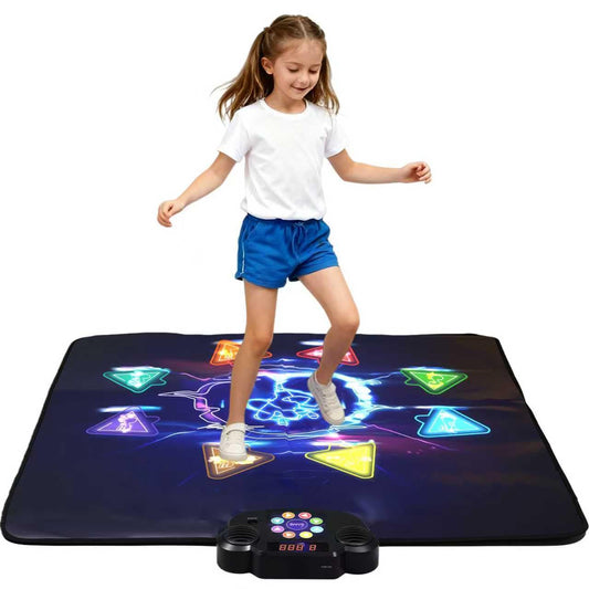 LivelyCove Wireless Bluetooth Dance Mat | Built-in Music 8 Games 3 Levels | Gifts for Kids Birthday Christmas Children's Day | Boys Girls 3-15 Years Old