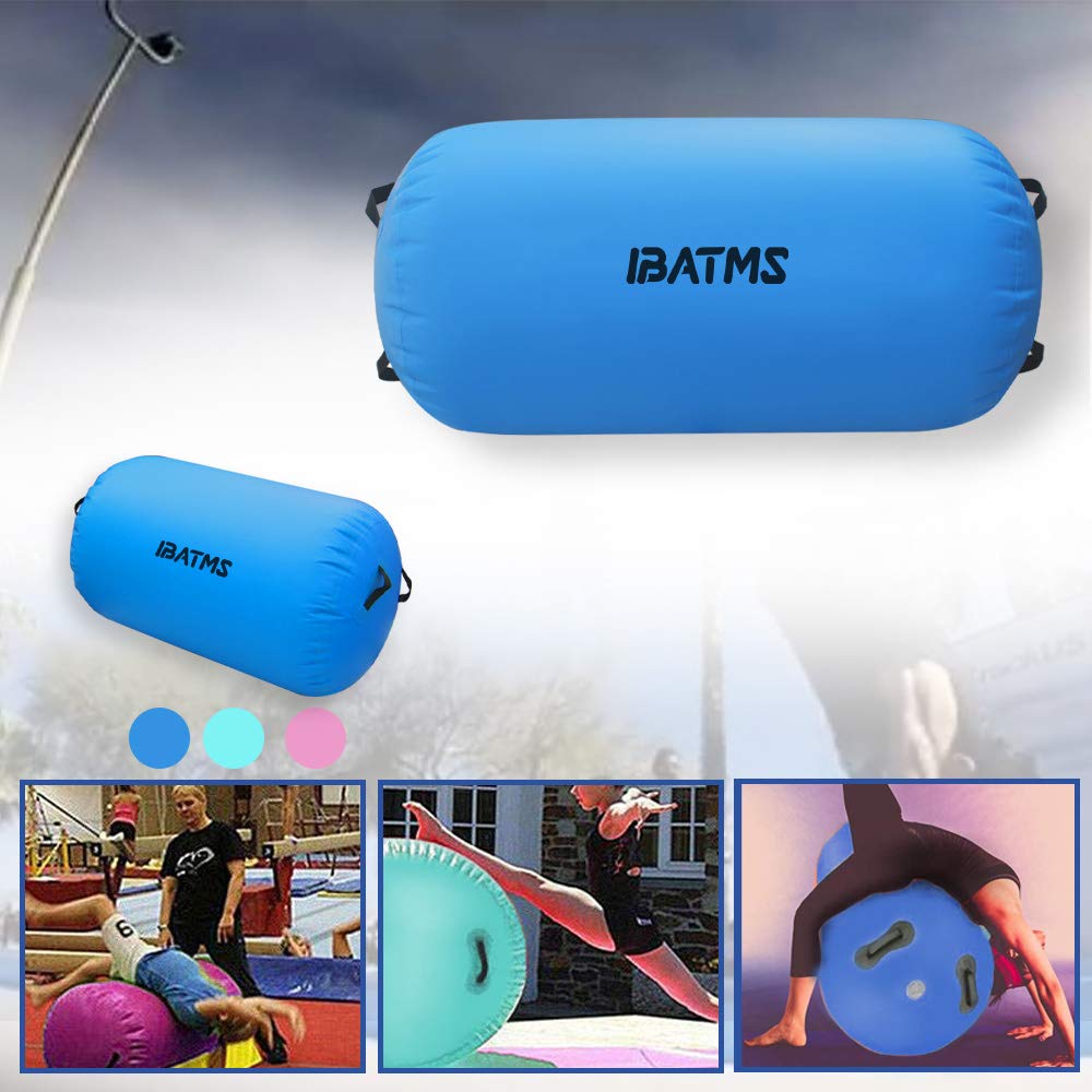 IBATMS Air Tumble Track Mat,Inflatable Gymnastics Air Mat for Gymnastics Training/Home Use/Cheerleading/Yoga/Water with Electric Pump