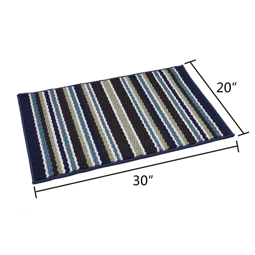 Indoor Doormat Absorbs Water 20''X30'' Non Slip Door Mat for Front Door Inside Mat, Low-Profile Mat Entrance Rug Machine Washable Carpet Doormat for Entry (20''X30'', C)
