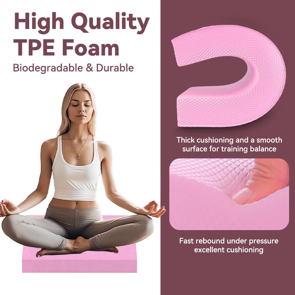 Pulgati Large Thick Balance Pad Non-Slip Stability Trainer Yoga & Pilates