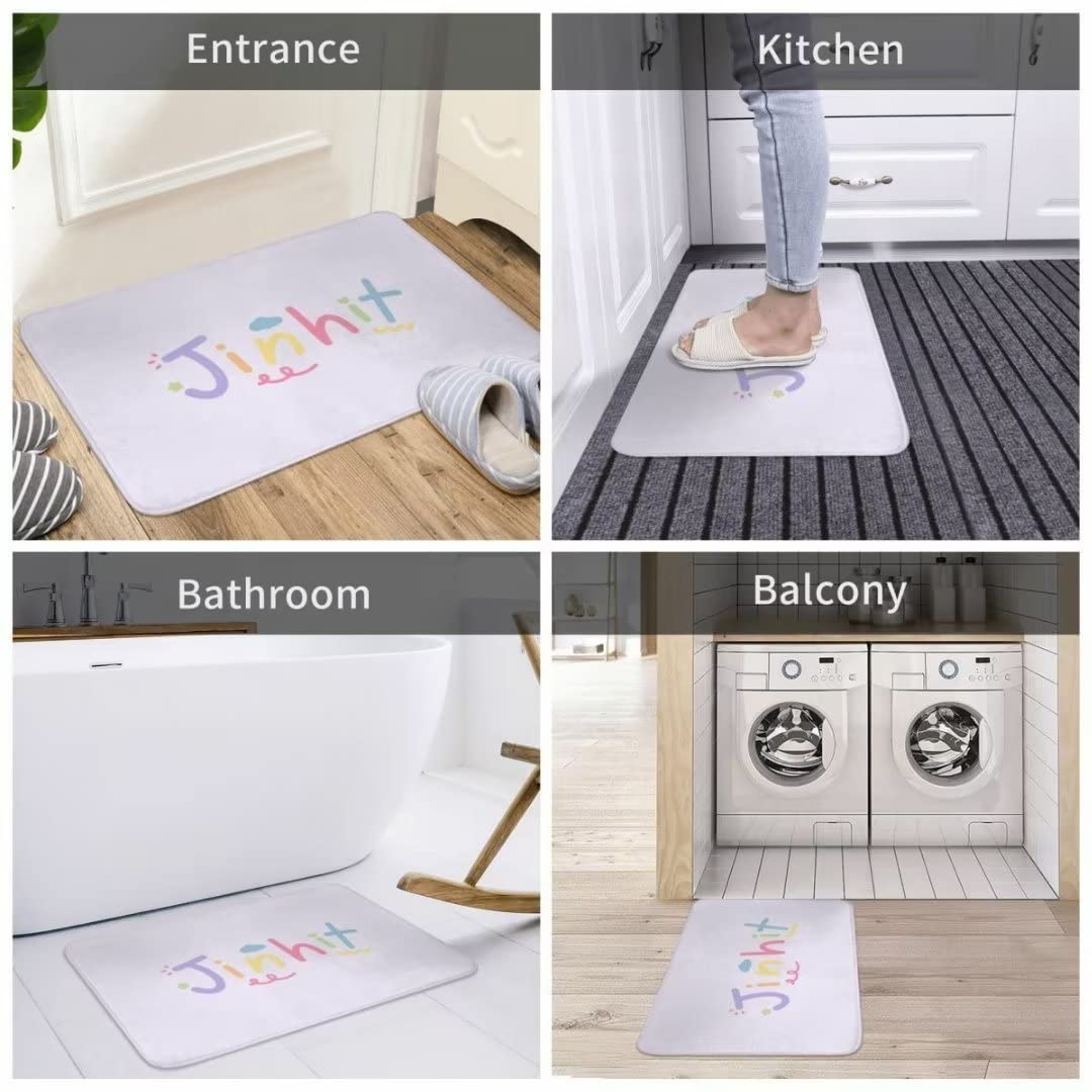 Non-Slip Front Door Mat - Into The Sewing Room Poster Rug for Bathroom, Kitchen, Indoor Outdoor Use - 17x30 Inch