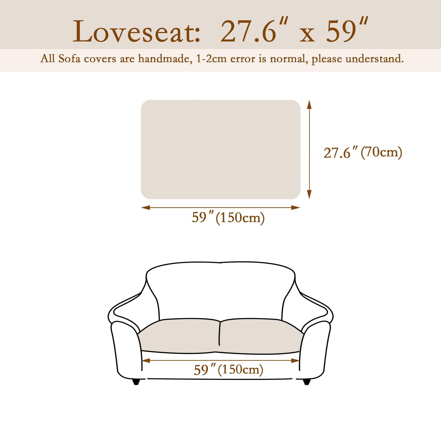 MEETSKY Couch Cover for Dog Washable, Non-Slip Sofa Protector Pet Friendly Sofa Covers for 2 Cushion Couch Soft Furniture Covers for Loveseat Dog Mats for Couches, 27.6" x 59", Moss Green