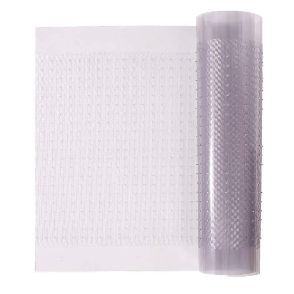 RESILIA Premium Heavy Duty Floor Runner/Protector for Carpeted Floors – Skid-Resistant Plastic Vinyl Carpet Protection, Clear, Prism, 27 Inches x 25 Feet, Made in The USA