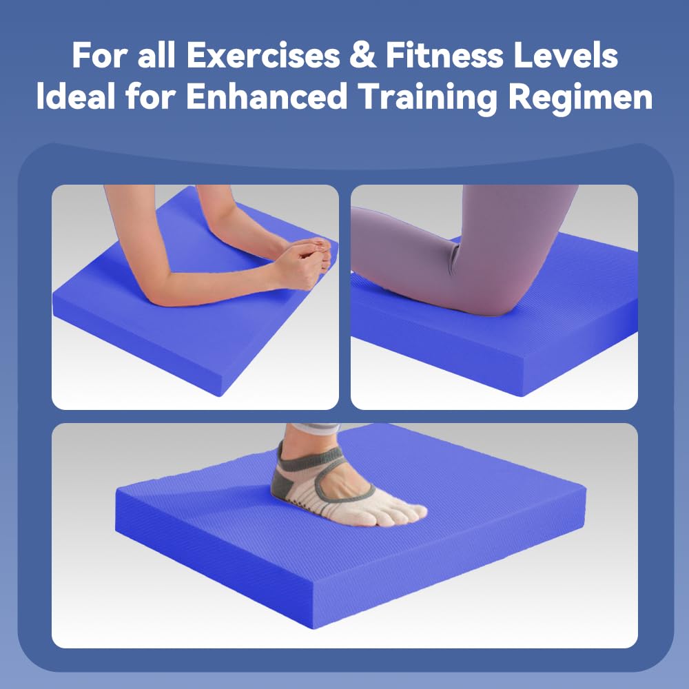 Pulgati Large Thick Balance Pad Non-Slip Stability Trainer Yoga & Pilates