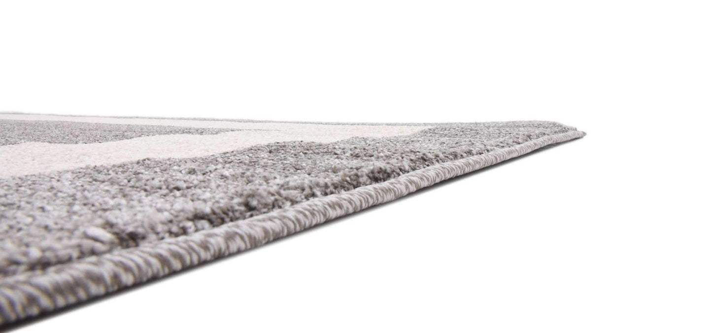 Unique Loom Del Mar Collection Area Rug - Maria (7' 10" Square, Gray/ Ivory)