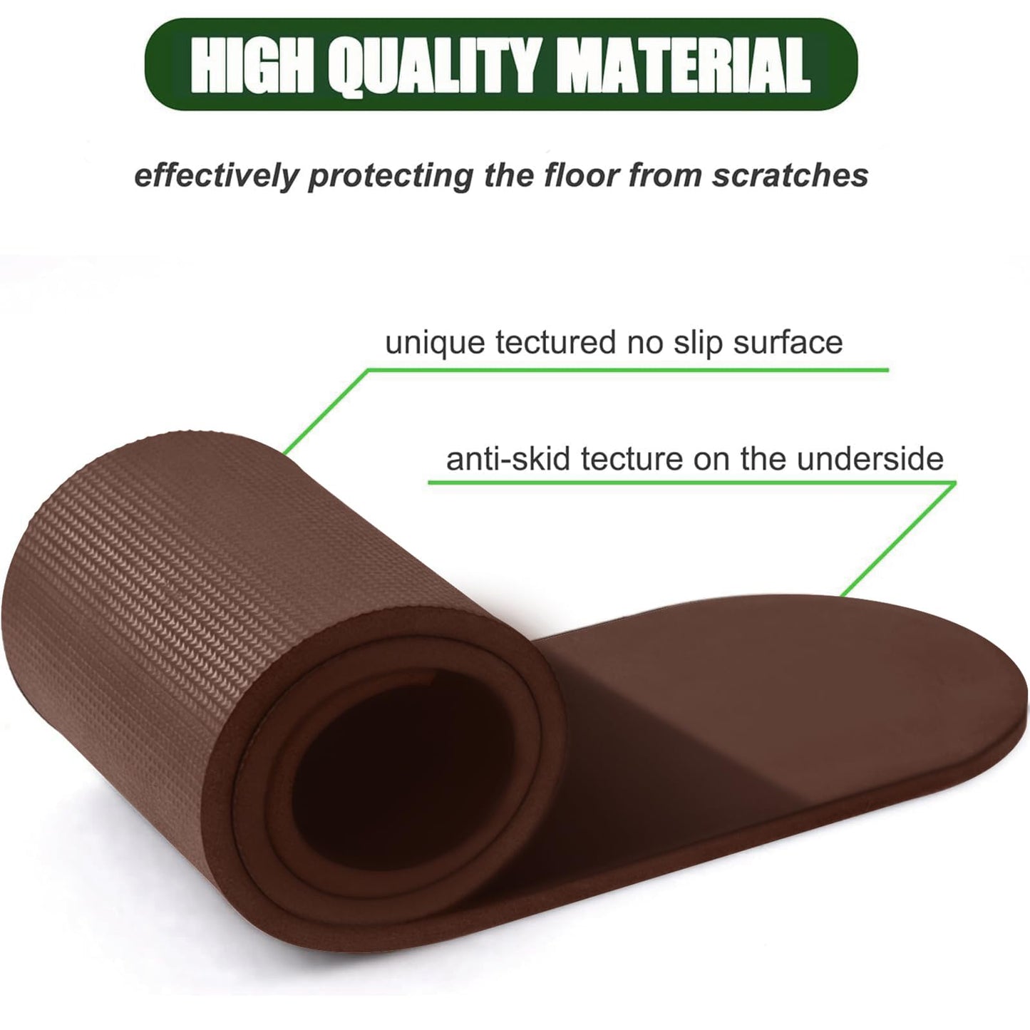 4 Pack Anti-Slip Furniture Rail Pads,Non Skid Furniture Pads for Recliners, Furniture Gripper Pad, Furniture Pads for Protecting Hardwood Floor Tile Floor,for Recliners,Sofa,couches (30.7inch-Coffee)