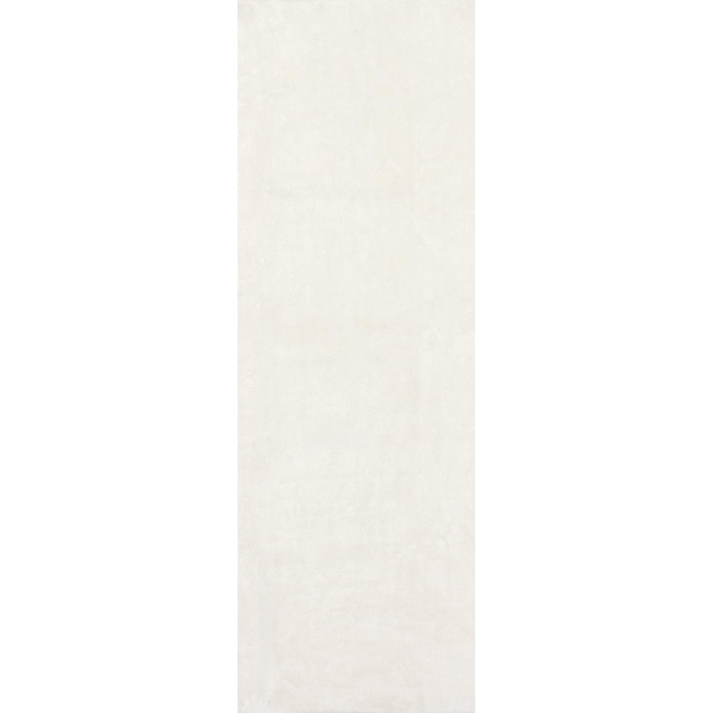 nuLOOM 2' x 6' Cozy Plush Area Rug, Machine Washable, Non-Slip, Soft Fluffy Shag Carpet for Living Room Bedroom Kids Room Nursery Home Decor, Loni White