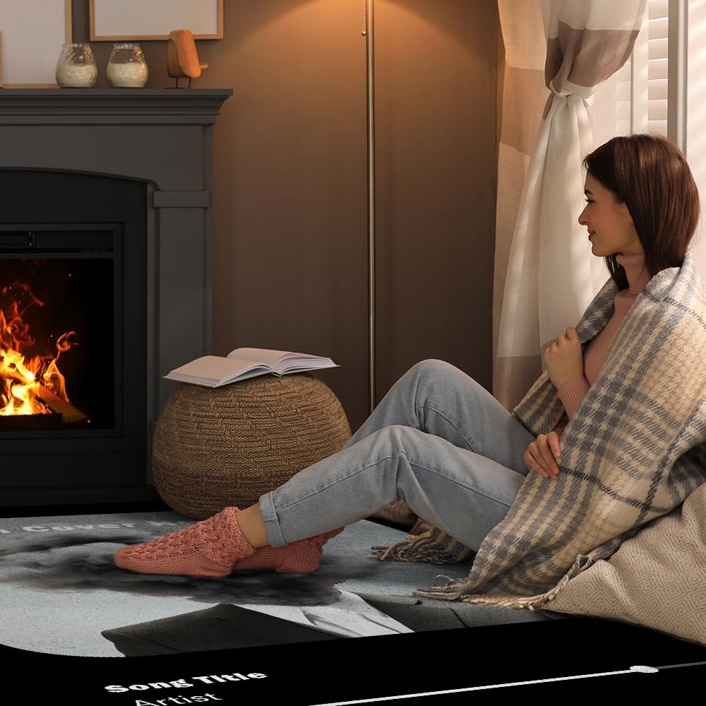 Personalized Album Cover Rug, Area Rug for Bedroom Living Room with Your Favorite Album or Song, Non-Slip Floor Mat Carpet Home Decor Rugs, Nice Gift for Music Lovers (Custom Album Cover Rug)