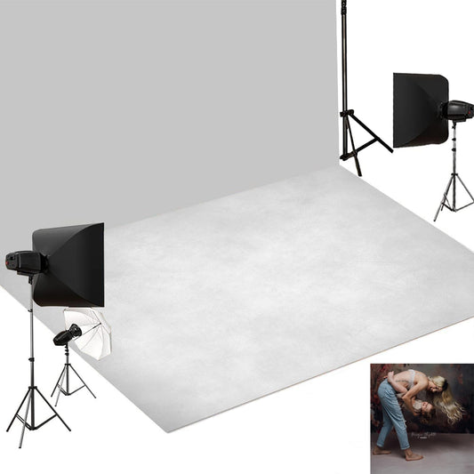 Kate Grey Floor Backdrop Photography Floor Mats Rubber Floor Wall Backdrop Newborn Photography Props Anti-Slip Rug for Photo Studio 5x4ft