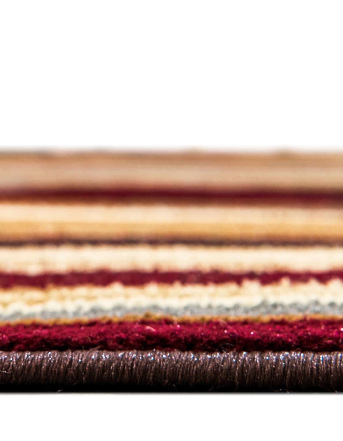 Unique Loom Barista Collection Area Rug - Icatu (4' 1" x 6' 1" Oval, Beige/Brown)