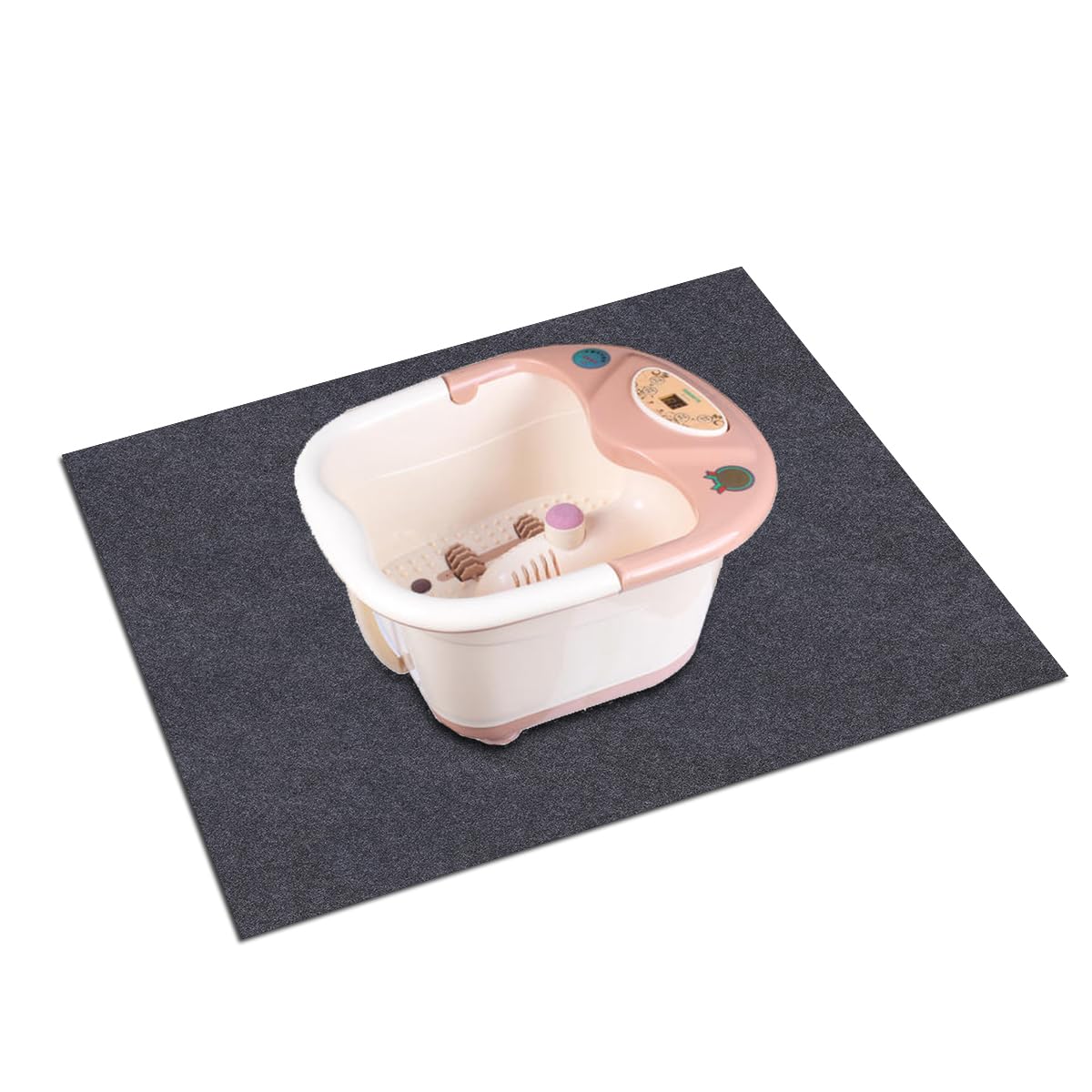 Foot Spa Mat,for Floor Surface/Absorbent mat Lightweight Washable Floor Mat，Under the Foot Spa Mat，Multifunctional Home Appliance，Back Non-Slip (36" x 36")