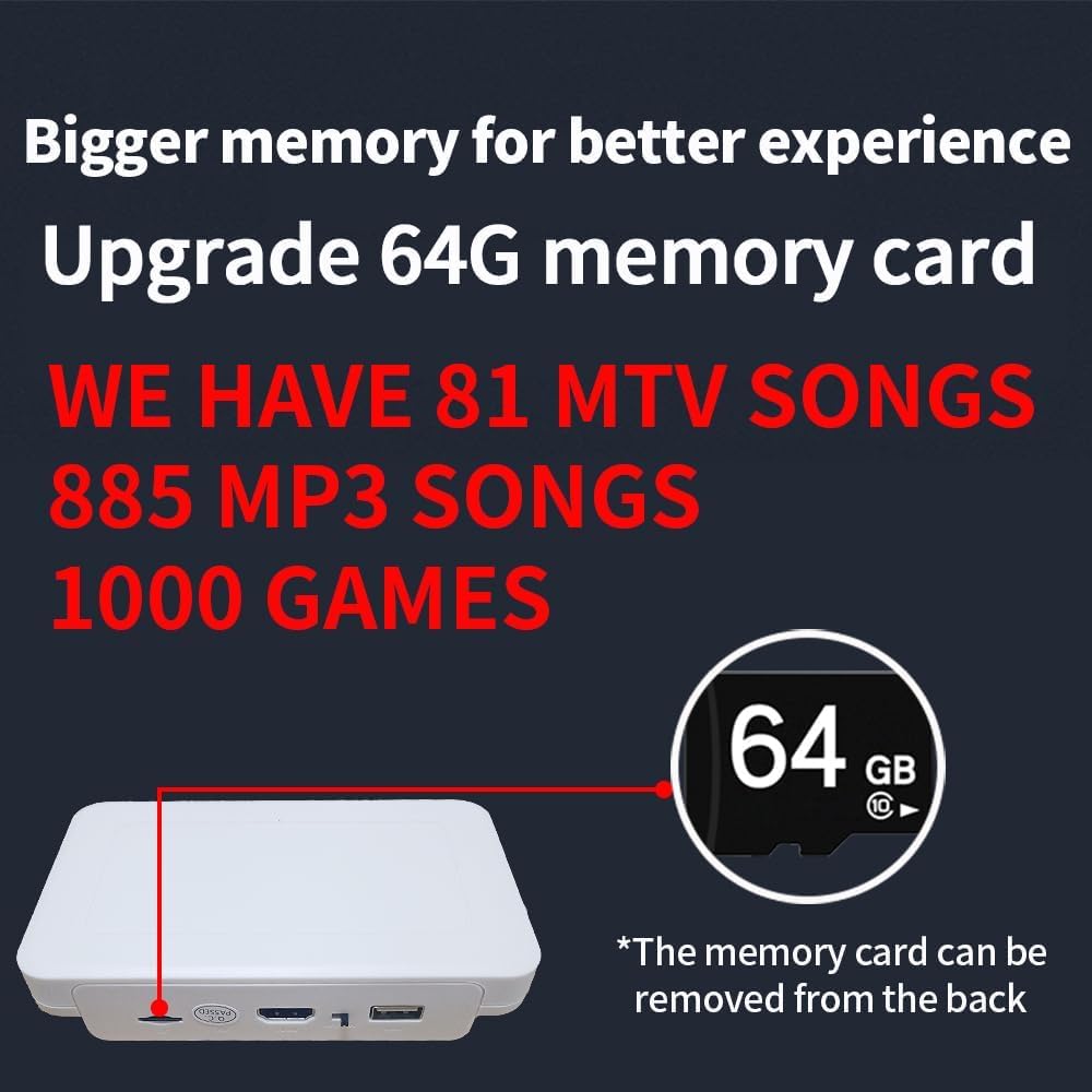 PVGX HDMI Musical Electronic Dance mat,a 64G Large Memory Card,885 Songs, Including 1000 Games,81 Music Videos,Dance pad for Single/Double Users, a Luxurious Gift for Boys and Girls,Flannel Material