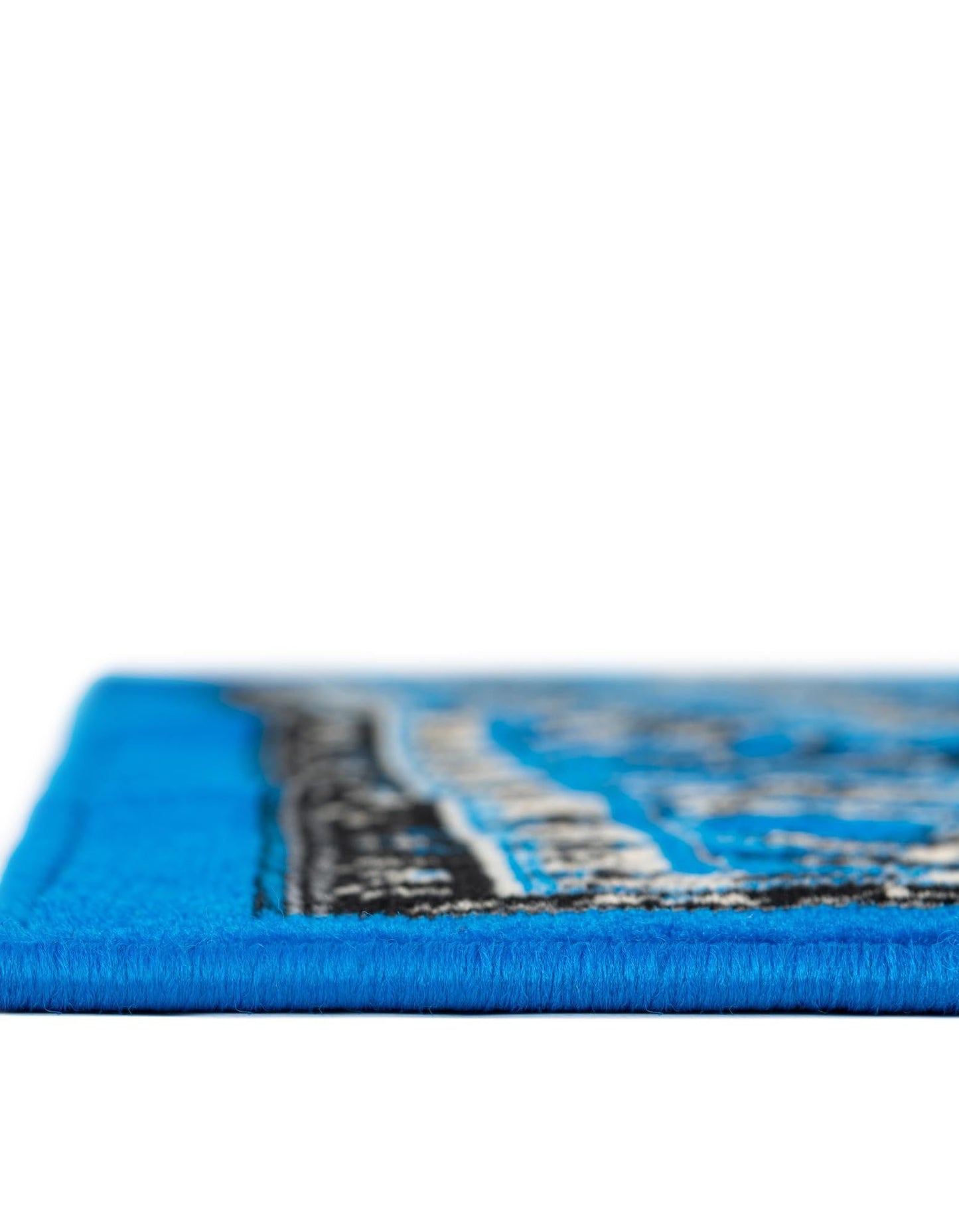 Unique Loom Sialk Hill Collection Area Rug - Washington (5' 3" x 8' Rectangle Dark Blue/Black)