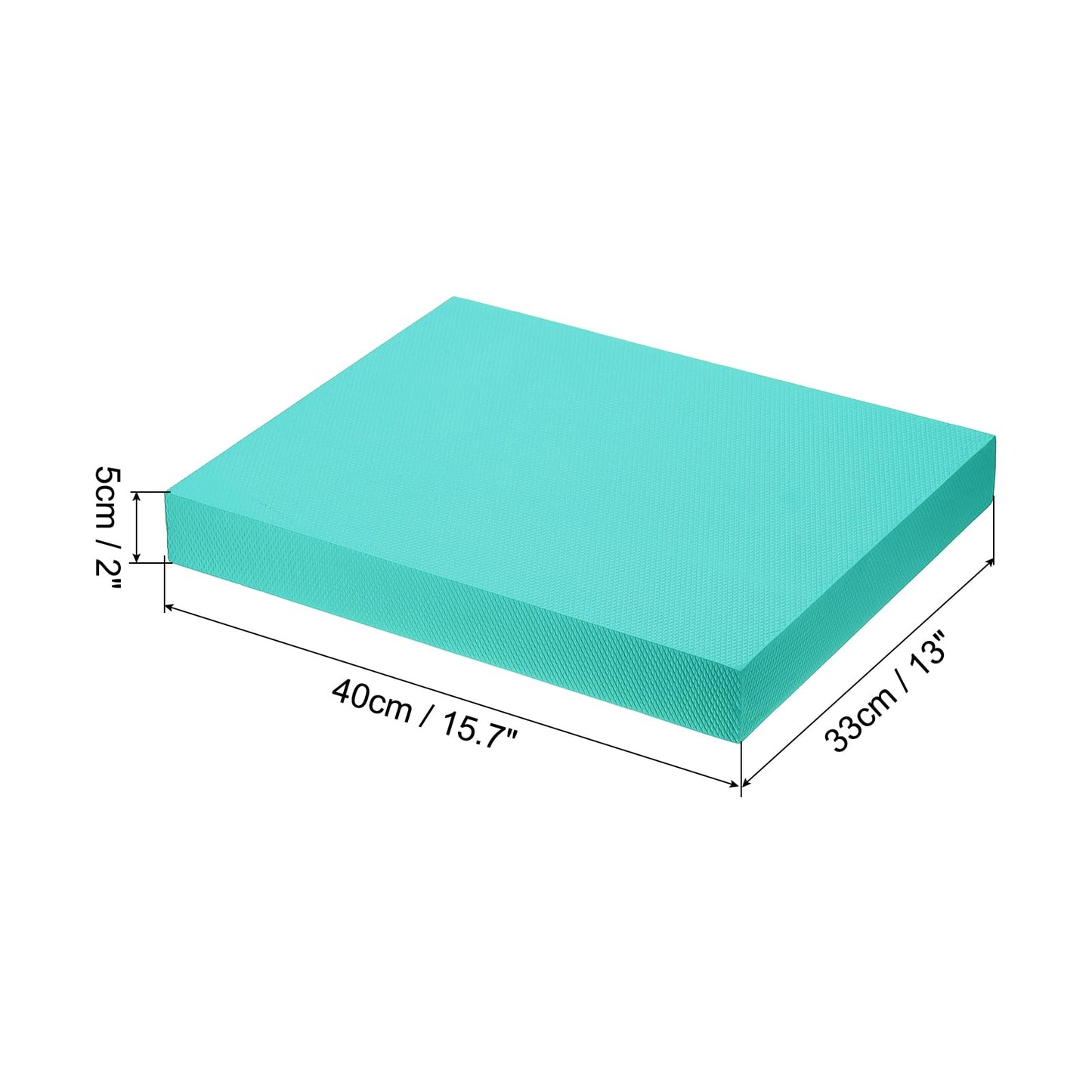 PATIKIL Balance Pad 15.7x13x2 Inch, Non-Slip TPE Foam Pad Cushion Exercise Yoga Mat Knee Pad for Fitness Stability Core Training Stretching, Mint Green