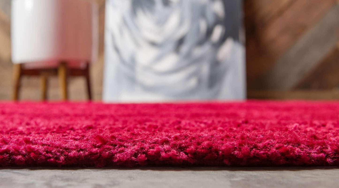 Unique Loom Solo Collection Area Rug - Calabasas (7' 10" x 10' Rectangle, Red)