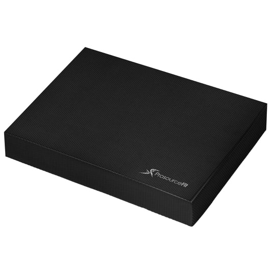ProsourceFit Exercise Balance Pad – Non-Slip Cushioned Foam Mat & Knee Pad for Fitness and Stability Training, Yoga, Physical Therapy 15.5”x12.75”, Black