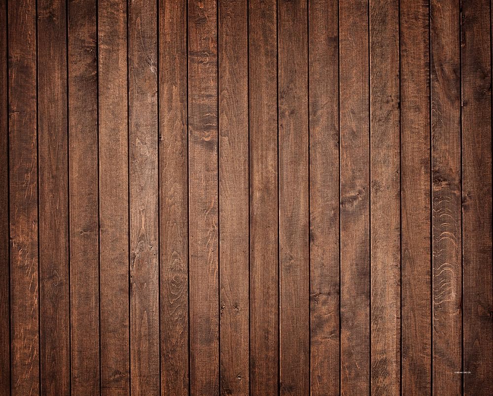 Kate Black Photography Backdrop(10x7ft) & Brown Wooden Floor Mat(8x5ft)
