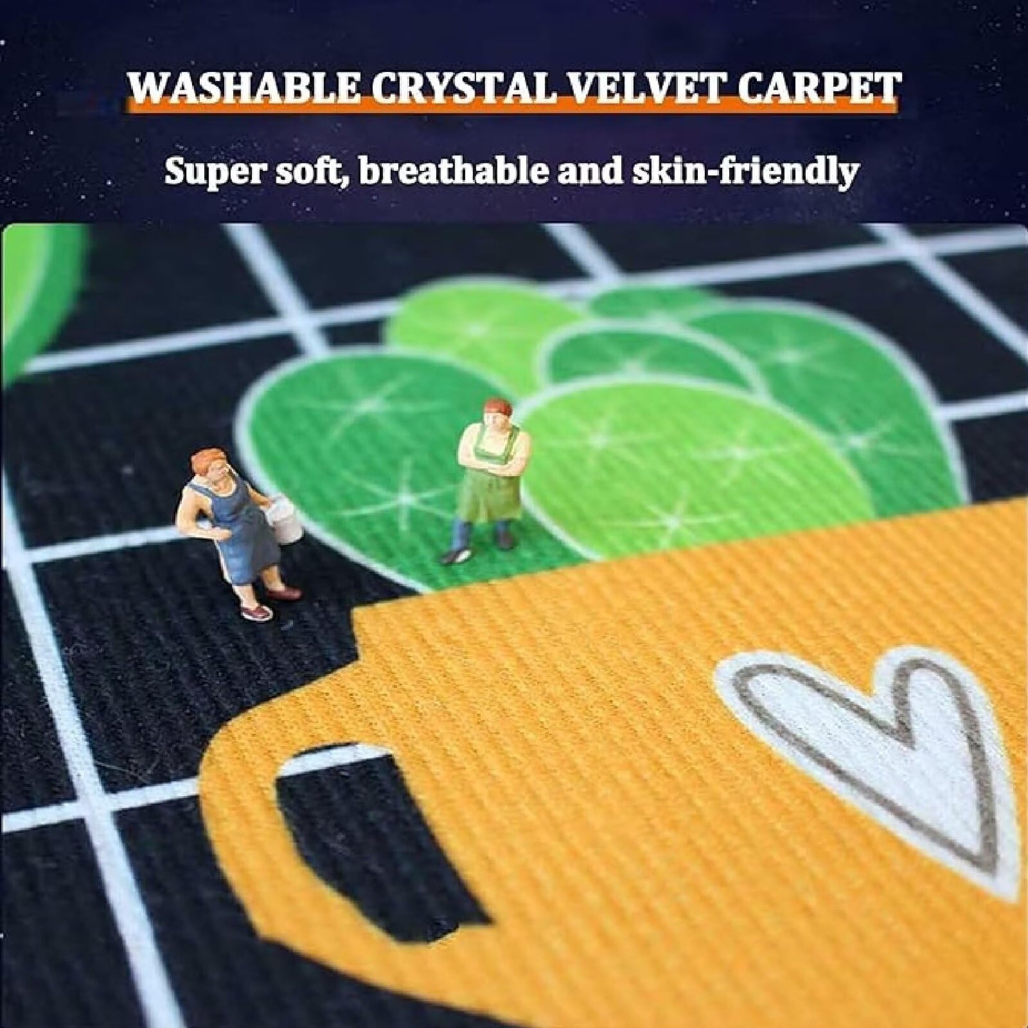 Outdoor Rug Patio Rug, Crystal Velvet Fabric Outside Carpet Thickened Wear-Resistant and Washable Picnic Rug Mat 160x230cm