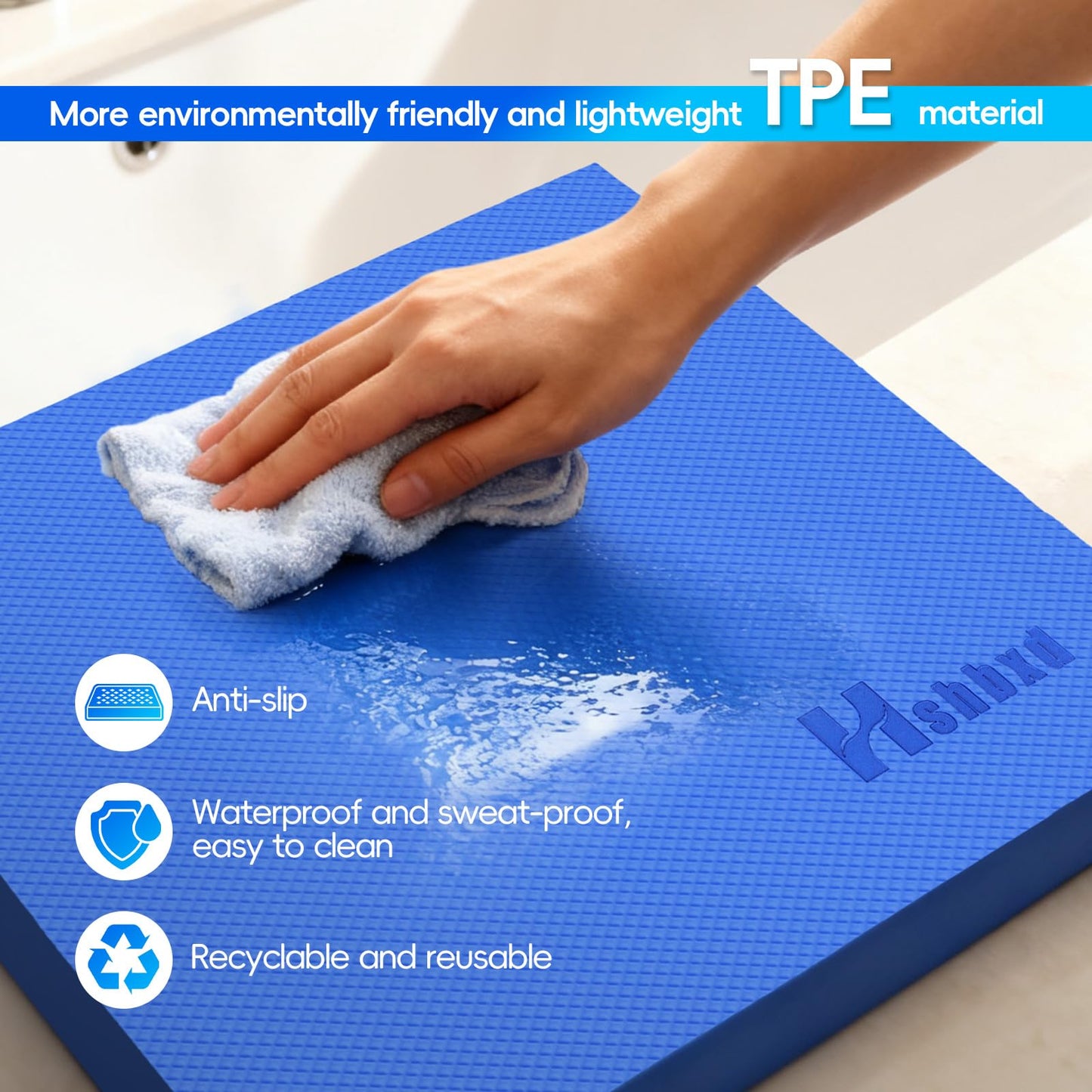 Professional Balance Pad, Nonslip Foam Exercise Balance Pad Cushion for Physical Therapy, Foam Balance Mat for Exercise, Yoga, Fitness, Stability Training and Stretching (Red, 15.7 * 13.0 * 2in)