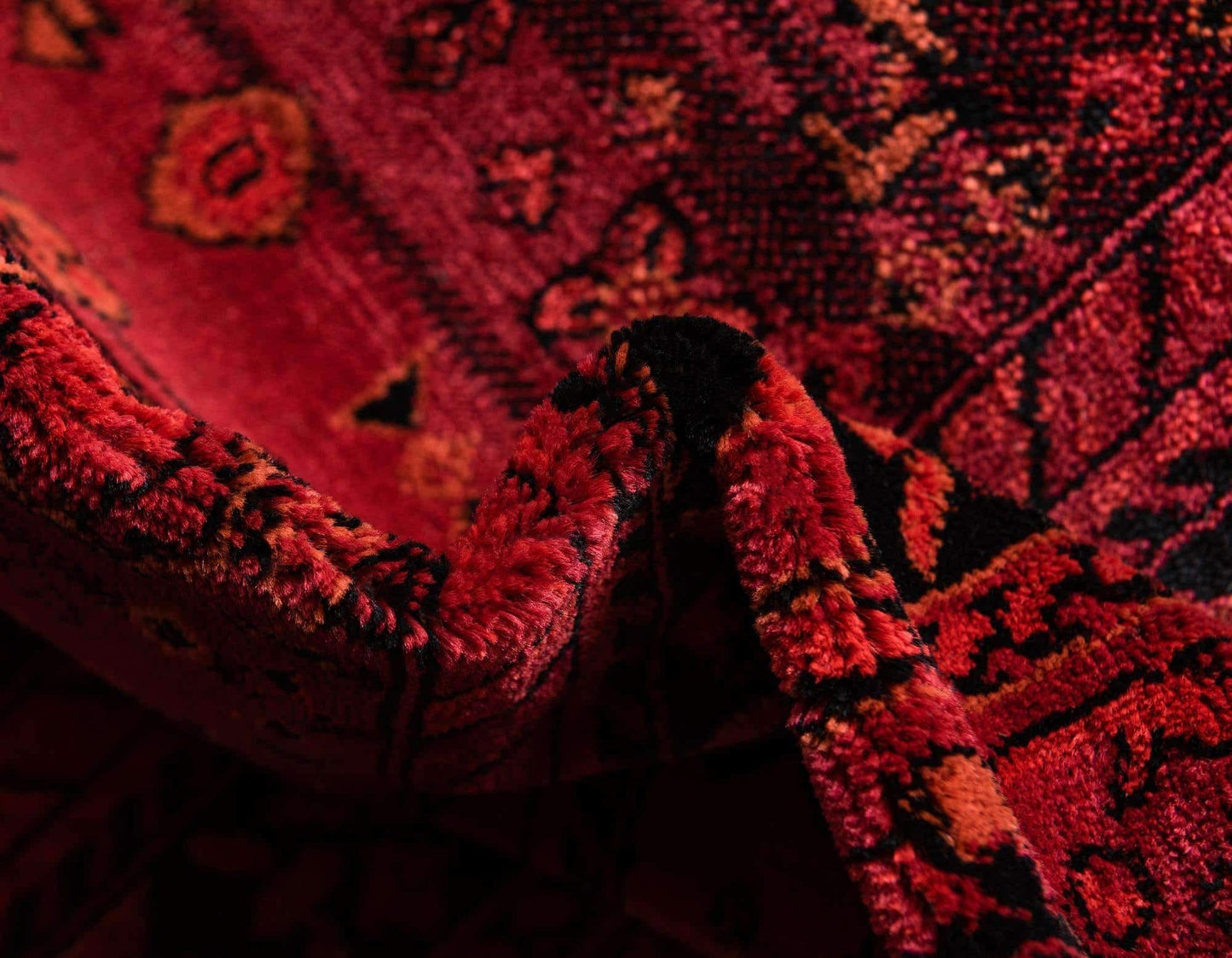 Unique Loom Tekke Collection Area Rug - Sheibani (5' 3" x 8' Rectangle, Red/ Black)