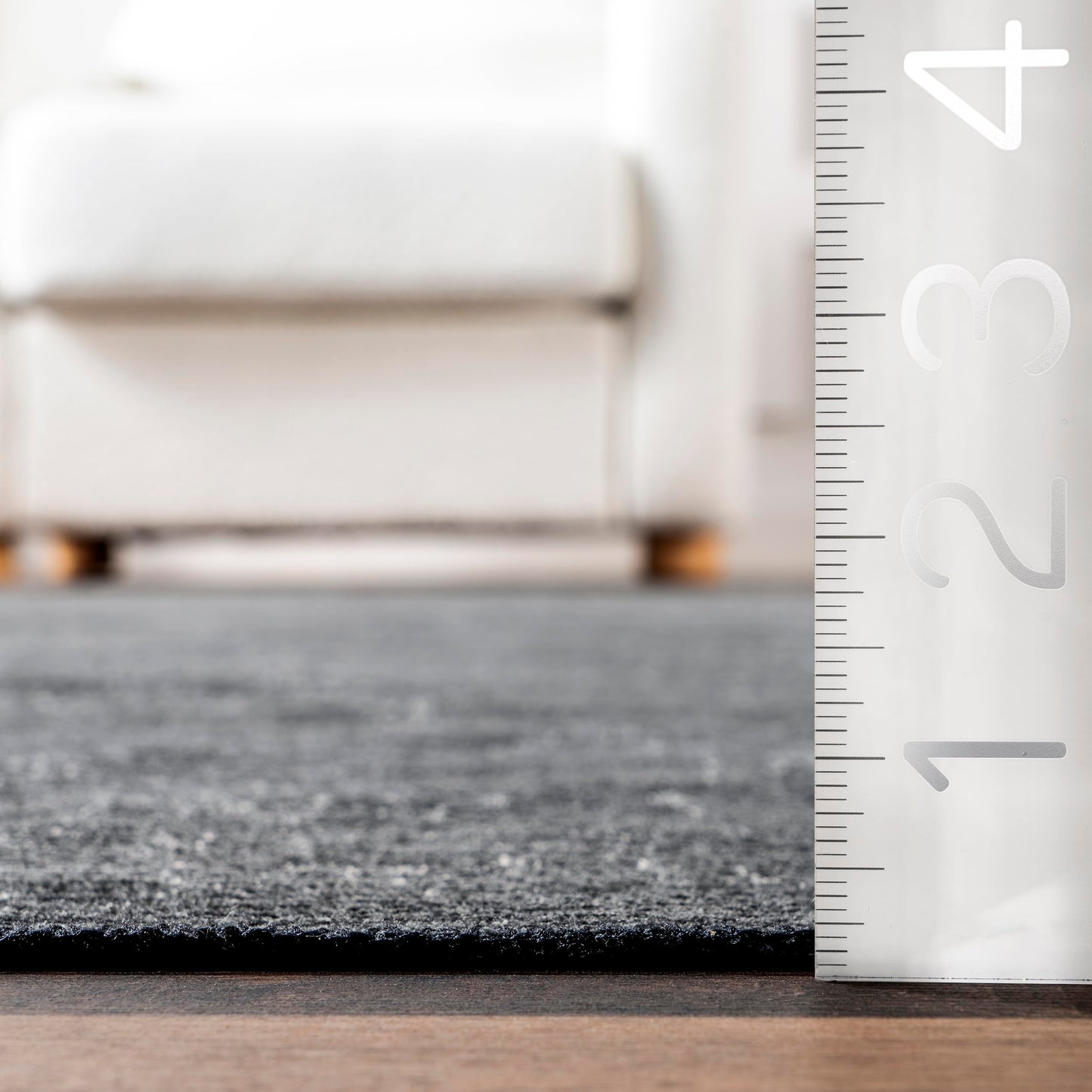 nuLOOM Elspeth Casual Faded Machine Washable Area Rug, 5x8, Charcoal