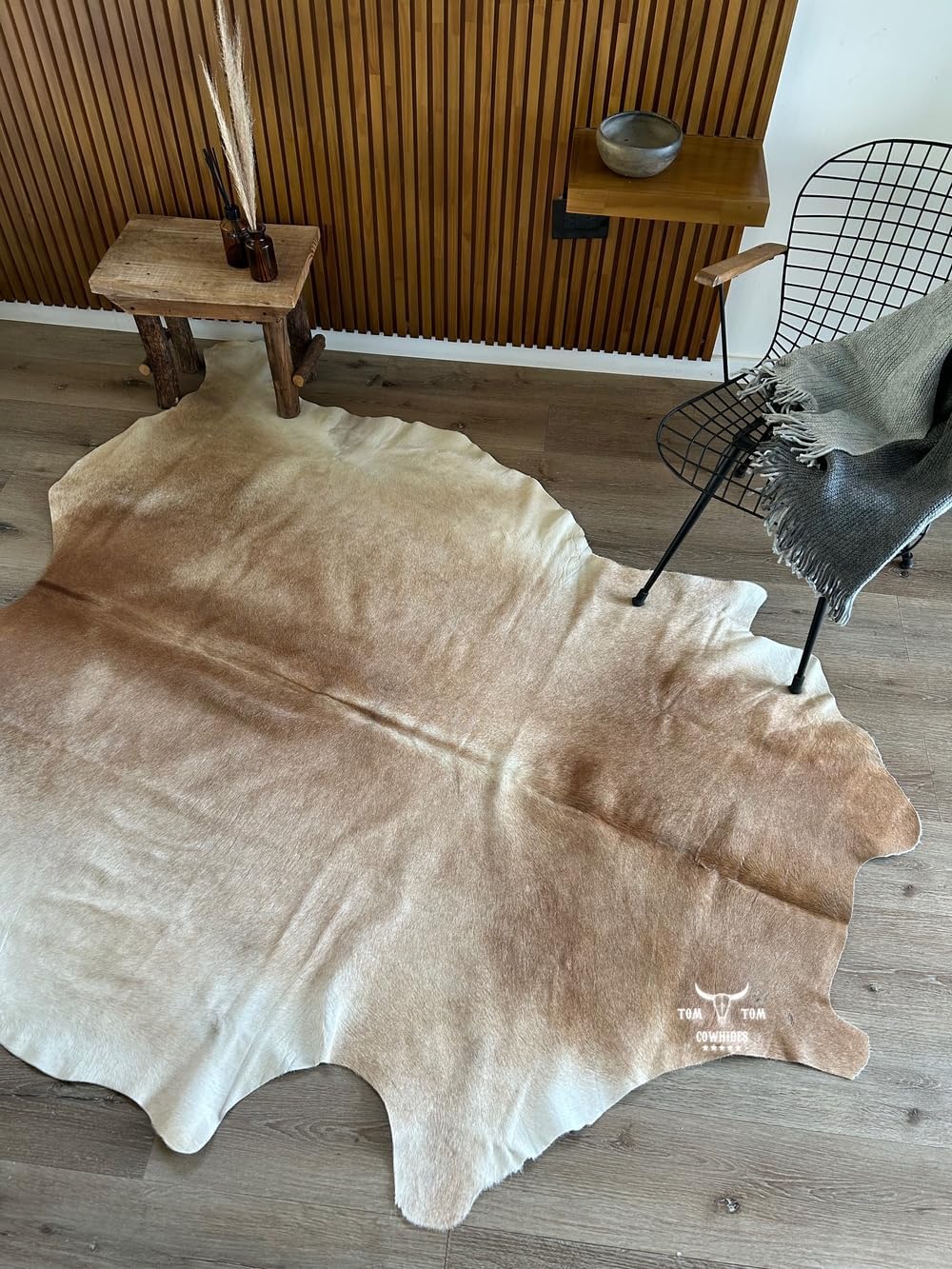 Cowhides Butter Blonde Cowhide Rug 7x6