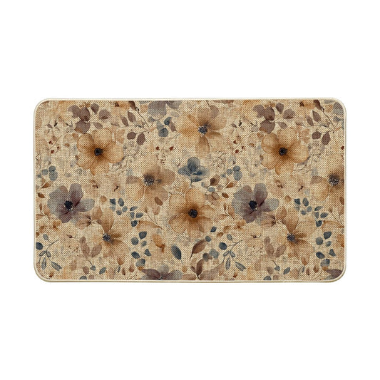 Artoid Mode Floral Flowers Spring Doormat,Home Decor Door Mat Low-Profile Switch Rug Floor Mat for Indoor Outdoor 17x29 Inch