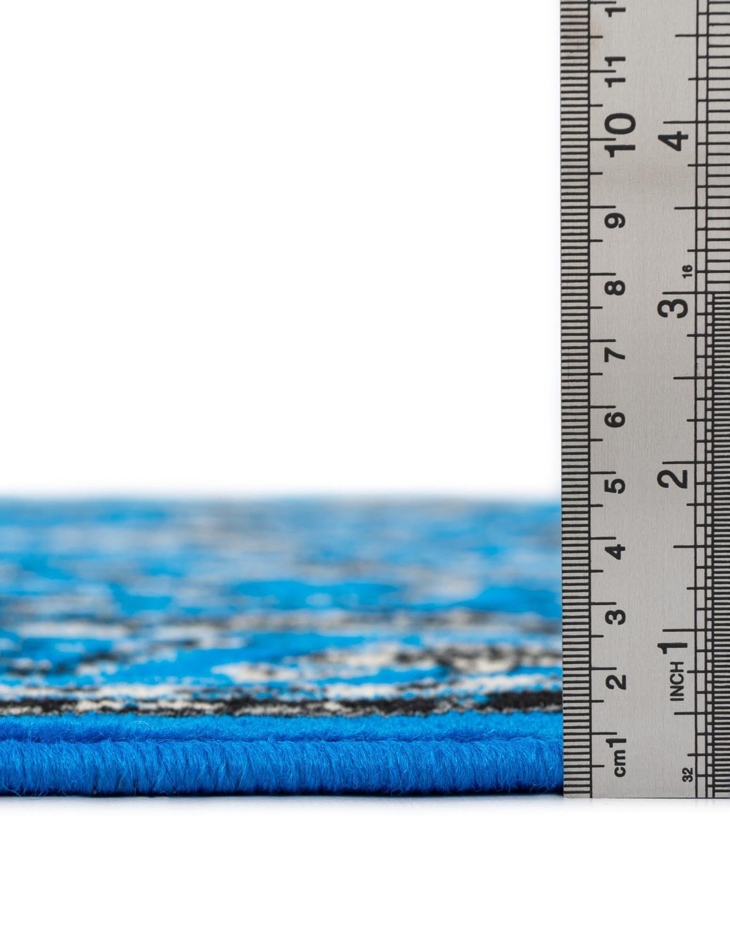Unique Loom Sialk Hill Collection Area Rug - Washington (2' 7" x 10' Runner, Dark Blue/ Black)