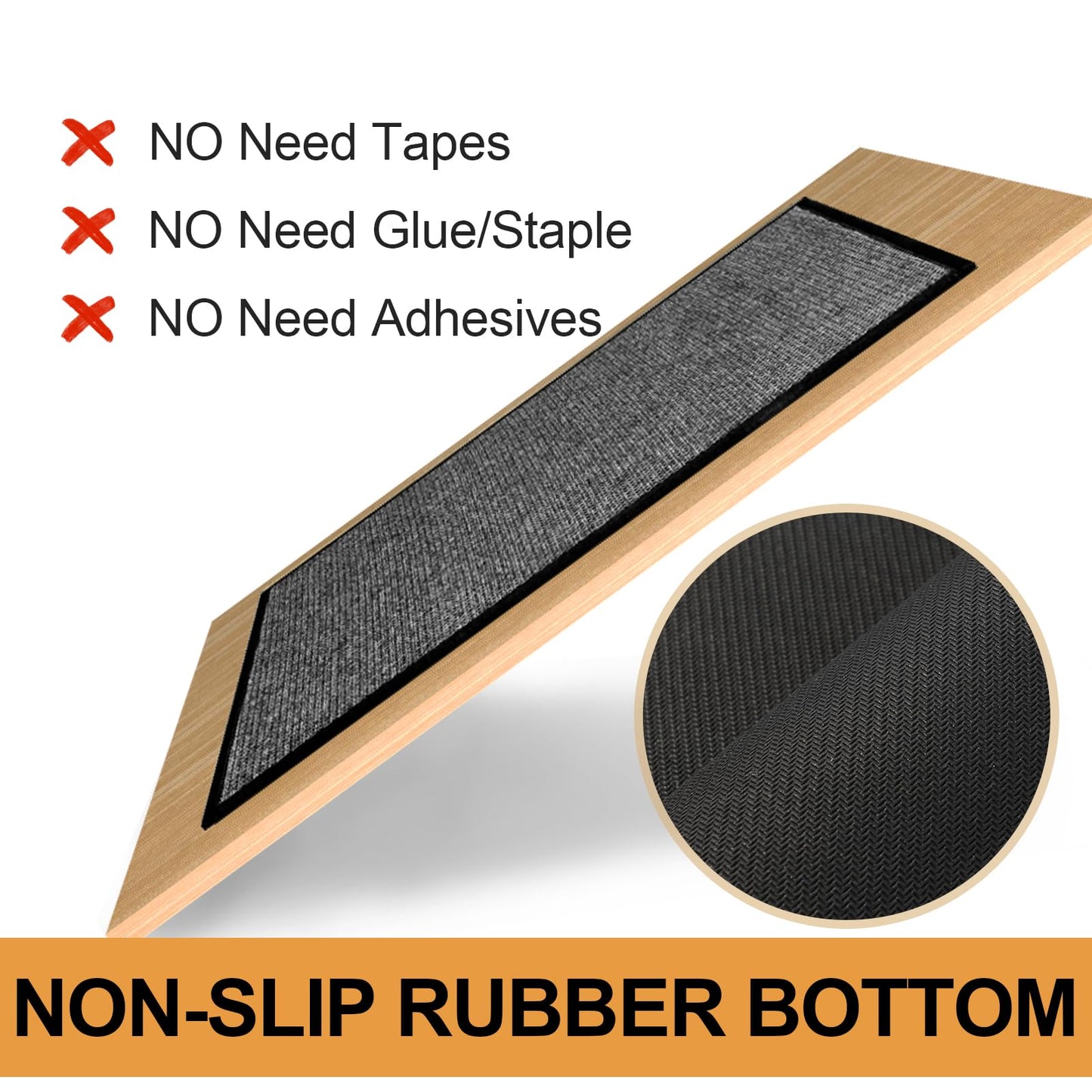 Stair Treads Carpet for Wooden Steps, Non Slip Landing Mat Rug Whit Rubber Backing, Polyester Soft Stairs Resistant Indoor Skid Runner Safety Rugs for Family, Absorbent Washable 31" x 31" Dark Gray