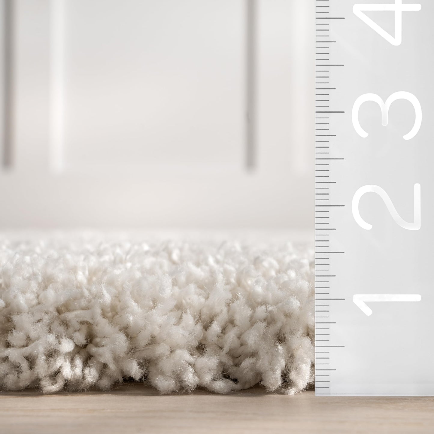 Nuloom Gloria Beige, 4' x 6', Abstract, Shag, Soft and Cozy, Plush, High Traffic, Stain Resistant, Easy Clean, Durable Area Rug for Bedroom, Living Room, Dining Space, Den, Foyer, Entryway